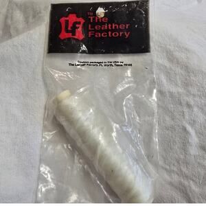 NIP The Leather Factory Artificial Sinew White 20 Yd Bobbin